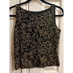 Sparkly Patterned Cropped Tank